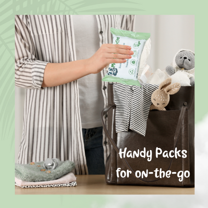 Wholesale Bamboo Eco Travel Wipes (64 packs)