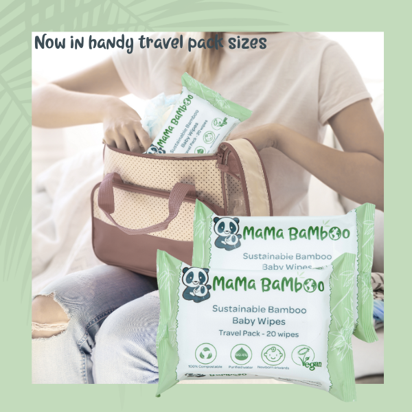 Wholesale Bamboo Eco Travel Wipes (64 packs)