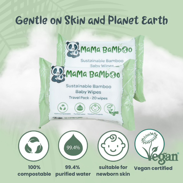 Wholesale Bamboo Eco Travel Wipes (64 packs)